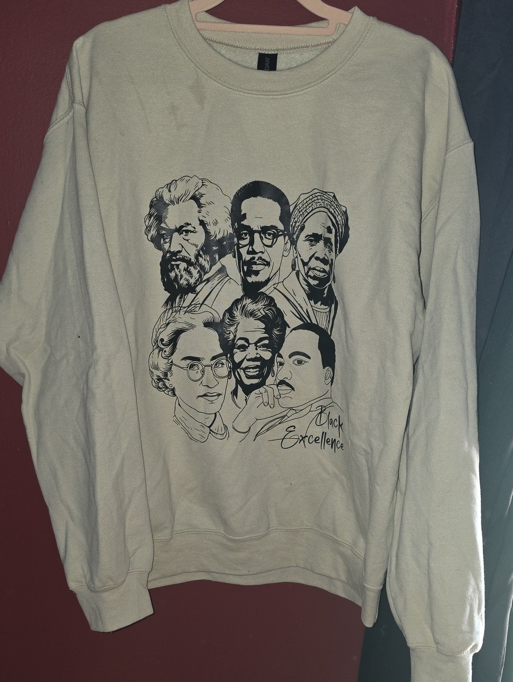 Gildan Heavy Blend Crewneck Sweatshirt Beige Medium